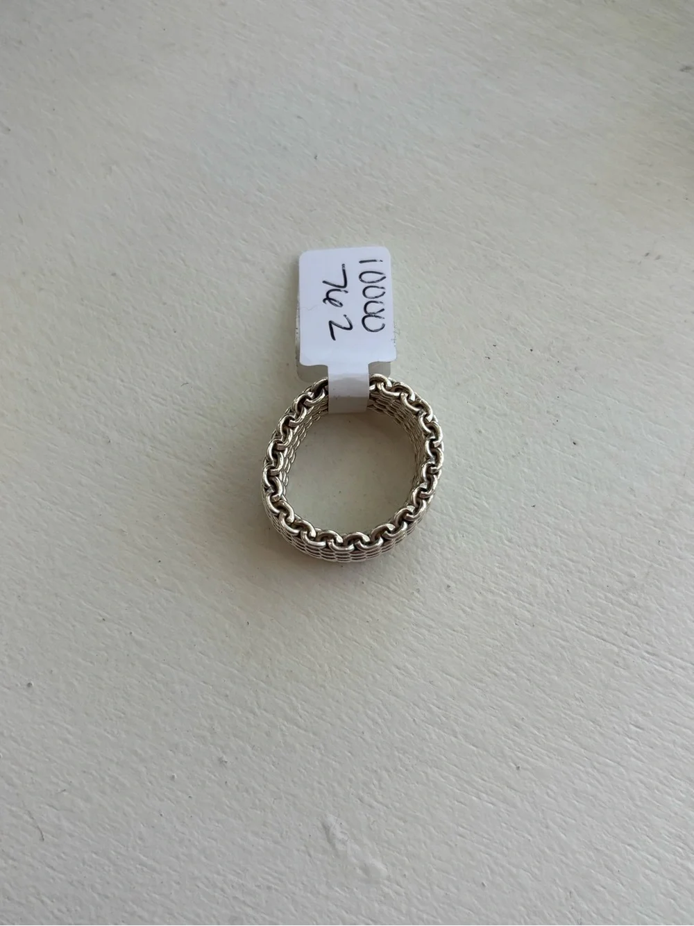 Tiffany & Co. Somerset Sterling Silver Mesh Ring
